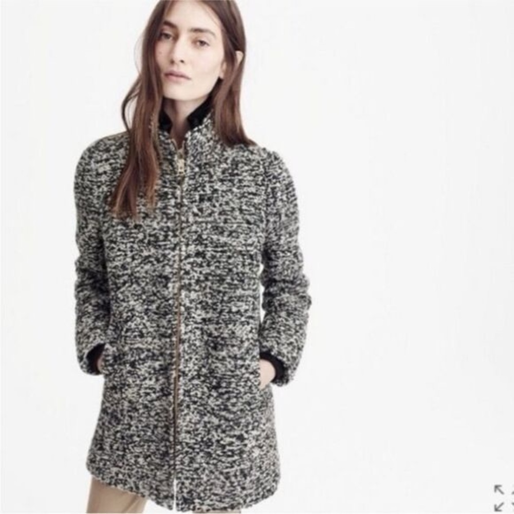 NWT J. Crew Italian Wool Lodge Coat - Picture 2 of 14